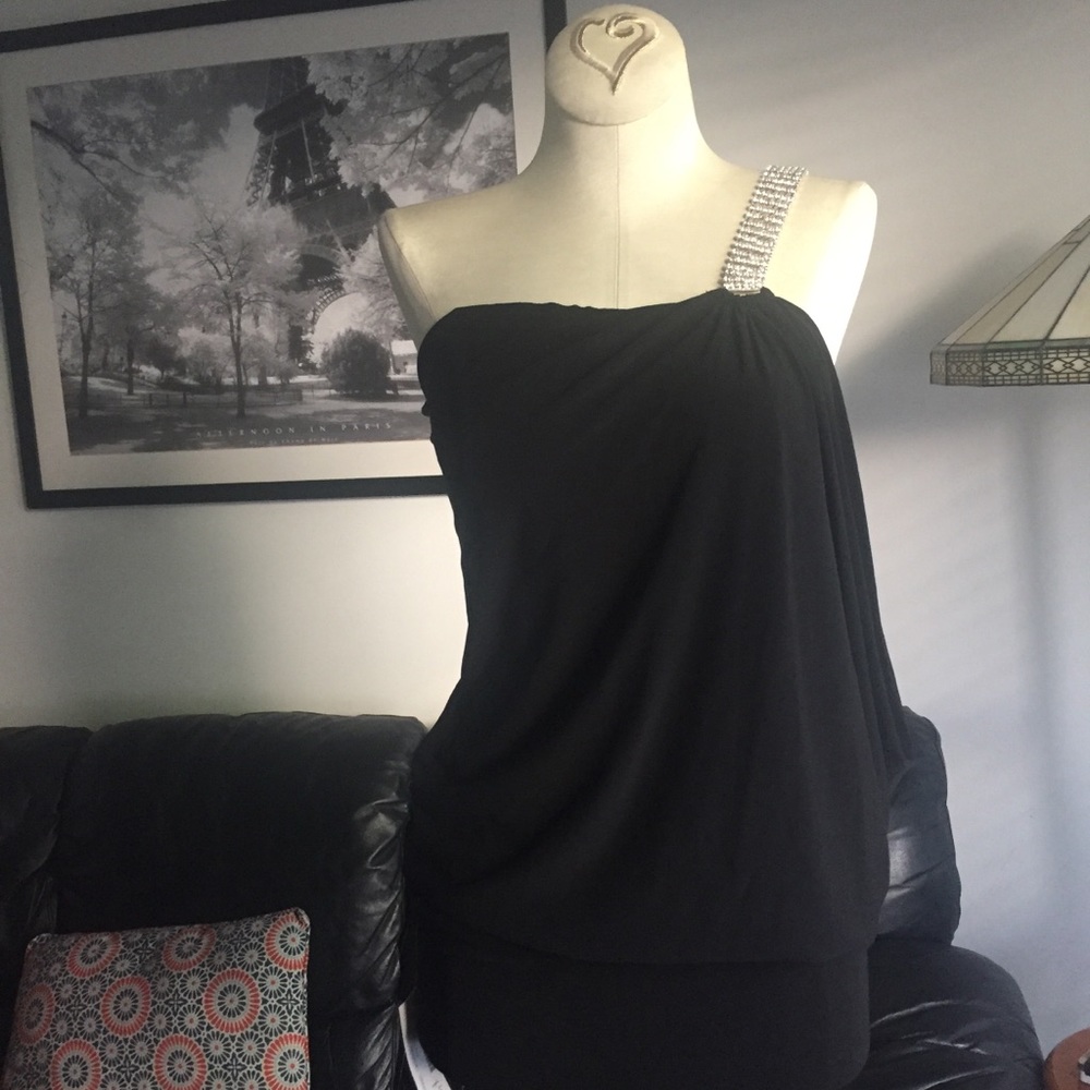 Forplay Greek Goddess Top XS w/Rhinestones. NWT